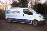 LWB Vivaro with vinyl lettering both sides, back and front